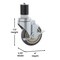 Flash Furniture Summit Set of 4 Commercial Grade HD Kitchen Casters w/2 Swivel Casters and 2 Locking Casters NH-W01-GG - alternate 2